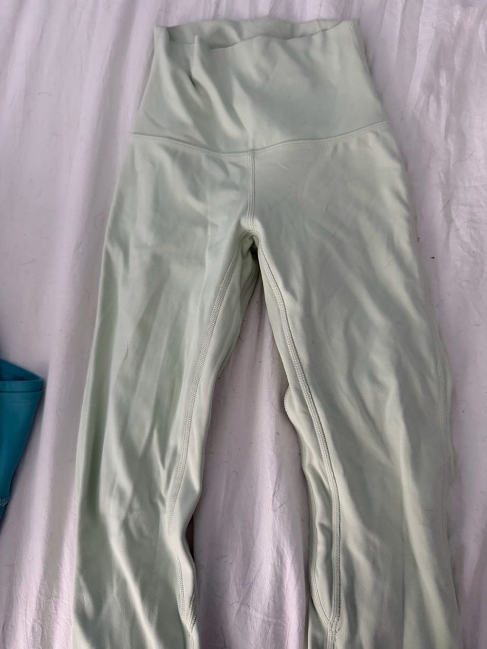 lululemon athletica Light Mint Green High-Rise Leggings -like new